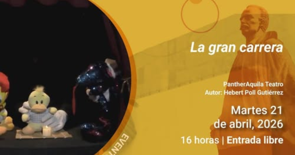 Teatro gratuito en CDMX: Centro Cultural José Martí presenta “La gran carrera” para toda la familia