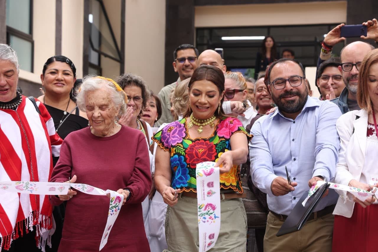 Utopía Elena Poniatowska: Clara Brugada inaugura un nuevo espacio cultural en Coyoacán